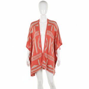 Umgee orange cream Women's  Poncho sweater Size small medium